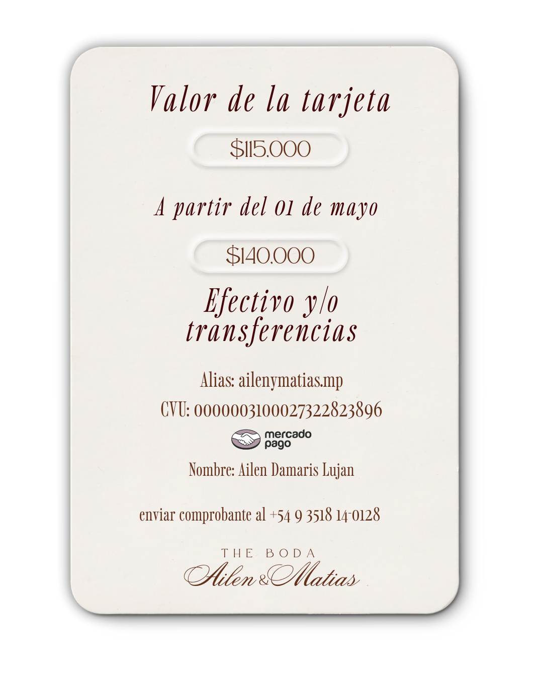 Abonar tarjeta
